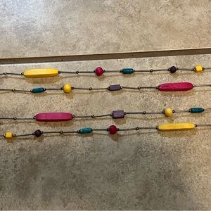 2 Long Fun Costume Necklaces Funky Beads